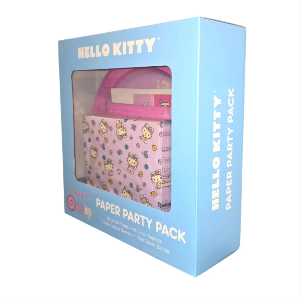Hello Kitty Pink Paper Party Pack - 58 total Pieces